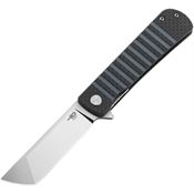 Bestech L04B Titan Tanto Linerlock Knife Blue G10/Carbon Fiber Handles