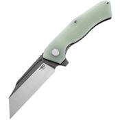 Bestech G46I Rockface Linerlock Knife Jade G10 Handles