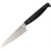 Bradford G10PAR Paring Knife Stonewash Fixed Blade Knife Black Handles