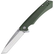 Case 64671 Kinzua Tanto Framelock Knife OD Green Handles