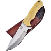 Frost CW501WSB The Chief Satin Fixed Blade Knife White Handles