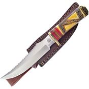 Frost CW889YB Sunflower II Satin Fixed Blade Knife Yellow Handles