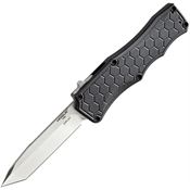 Hogue 34040 Auto Exploit Out-The-Front Tumbled Tanto Knife Black Handles