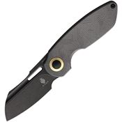 Kizer 569A2 October Black Framelock Knife Gray Handles