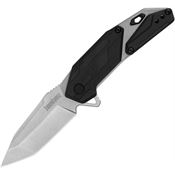 Kershaw 1401 Jetpack Stonewash Knife Black Handles