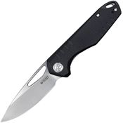 Kubey 324A Doris Linerlock Knife Black Handles