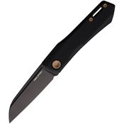 Real Steel 7064FZ Solis Lite Black Coated Knife Black Handles
