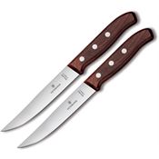 Victorinox 511202G Steak Knife Set 2pc Wood