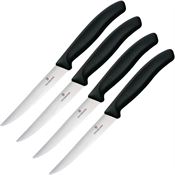 Victorinox 6723320X1 Steak Knife Set 4pc Black