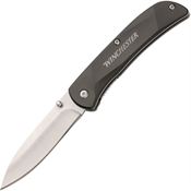 Winchester 6220035W Linerlock Knife with Black Aluminum Handles
