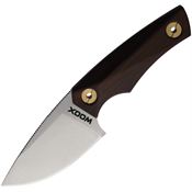 WOOX 04001 Bad Boy 04001 Satin Fixed Blade Knife Walnut Handles