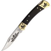 Yellowhorse 393 Kraken Custom Buck 110 Lockback Knife Ebony Wood Handles