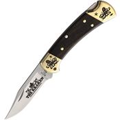 Yellowhorse 394 Kraken Custom Buck 112 Lockback Knife Ebony Wood Handles