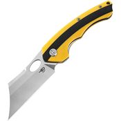 Bestech G44B Skirmish Linerlock Knife Yellow Handles