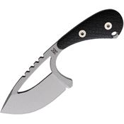 Midgards-Messer 004 Ratatosk D2 Fixed Blade Knife Black Handles