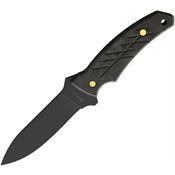 Ontario 8727 Morta Gray Fixed Blade Knife Black/Blue Handles