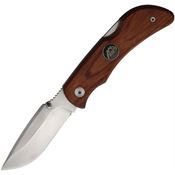 Outdoor Edge PL10WB Pocket Lite Lockback Knife Wood Handles