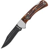 Remington 15646 Back Woods Lockback Knife Brown Jigged Bone Handles