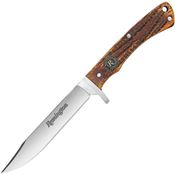 Remington 15649 Back Woods Skinner Satin Fixed Blade Knife Brown Handles
