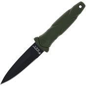 Smith & Wesson P1189664 HRT Boot Black Fixed Blade Knife OD Green Handles