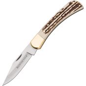 Winchester 6220075W Large Lockback Knife Imitation Stag Handles