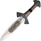 Art Gladius 506 Viking Satin Fixed Blade Dagger Gray Handles