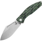 Bestech T2205A Lockness Framelock Knife Black/Green Handles