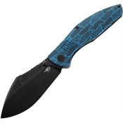 Bestech T2205D Lockness Framelock Knife Black/Blue Handles