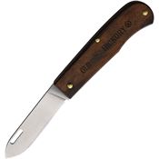 Old Hickory 7022 Outdoors Slip Joint Satin Folding Knife Brown Handles