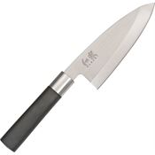 Kai 6715D Deba Stainless Knife Black Handles