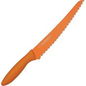 Kai 5062 Bread Carbon Knife Orange Handles