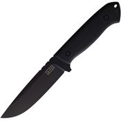 ZA-PAS 30 Ultra Outdoor Black Fixed Blade Knife Black Handles