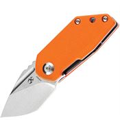 Kansept 3044A4 RIO Stonewashed Linerlock Knife Orange Handles