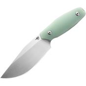 Bestech F03C Lignum Artis Satin Fixed Blade Knife Jade Handles