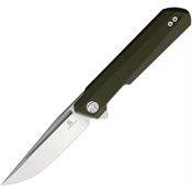 Bestech MK01B Bestechman Dundee Stonewashed Linerlock Knife Green Handles