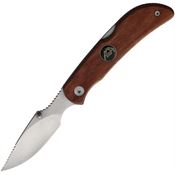 Outdoor Edge CL10WB Caper Lite Lockback Knife Brown Wood Handles