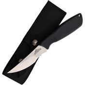 Ontario 9718SEC Hunt Plus Caper Satin Fixed Blade Knife Black Handles