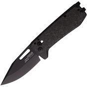 SOG 12630557 Ultra XHP XR Lock Blackout Black Knife Carbon Handles