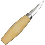 Mora 2621 Wood Carving 120C Carbon Fixed Blade Knife Birch Wood Handles