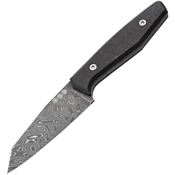 Boker 122509DAM Daily Knives AK1 Damascus Steel Fixed Blade Knife Black Handles
