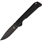 Kizer 458RA3 Begleiter Mini Black Stonewashed Linerlock Knife Black Handles