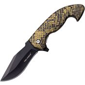 Tac Force 1043CA Assist Open Linerlock Knife with Snakeskin Handles
