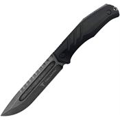 Takumitak 211SW Exit Point Black Fixed Blade Knife Black Handles
