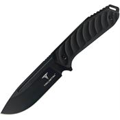 Takumitak 208BK Takumi Black Fixed Blade Knife Black Handles