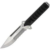 Takumitak 213SL TKF213SL Escort Satin Fixed Blade Knife Black Handles