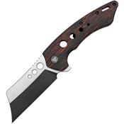 Trivisa TY04RB154G Mensae Linerlock Knife with Black/Red Handles
