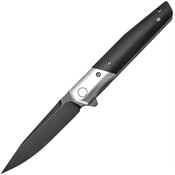 Trivisa XW01BKG Leominor Linerlock Knife with Black Handles
