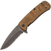 Browning 0527B Riverstone Framelock Knife Bronze Handles