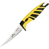 Buck 232YWS Mr Crappie Slab Shaver Fixed Blade Knife Black/Yellow Handles