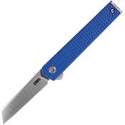 CRKT 7083 CEO Microflipper Linerlock Knife Blue Handles